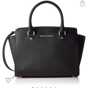 Black Michael Kors Selma Satchel